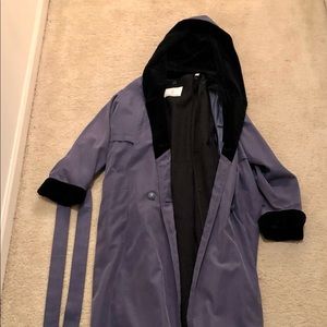 Vintage Periwinkle London Fog trench coat